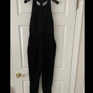 Alice + Olivia Angen Chiffon Halter TBack Jumpsuit
